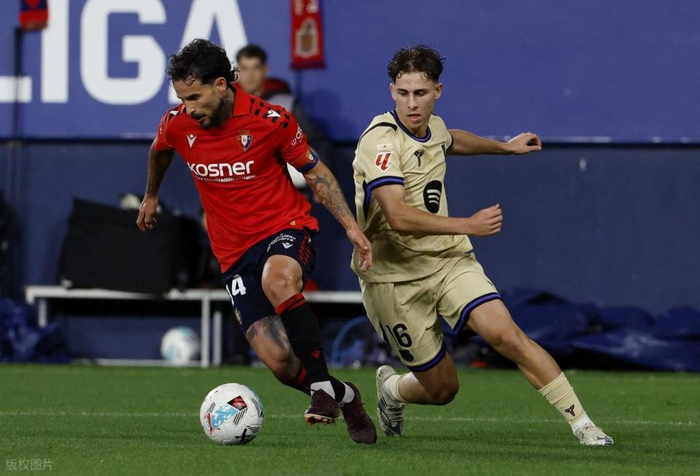 巴萨2-1力克奥萨苏纳积分达88分领跑西甲